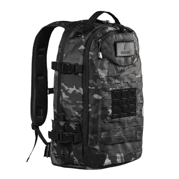 Mochila RUSHER Warskin Black - INVICTUS