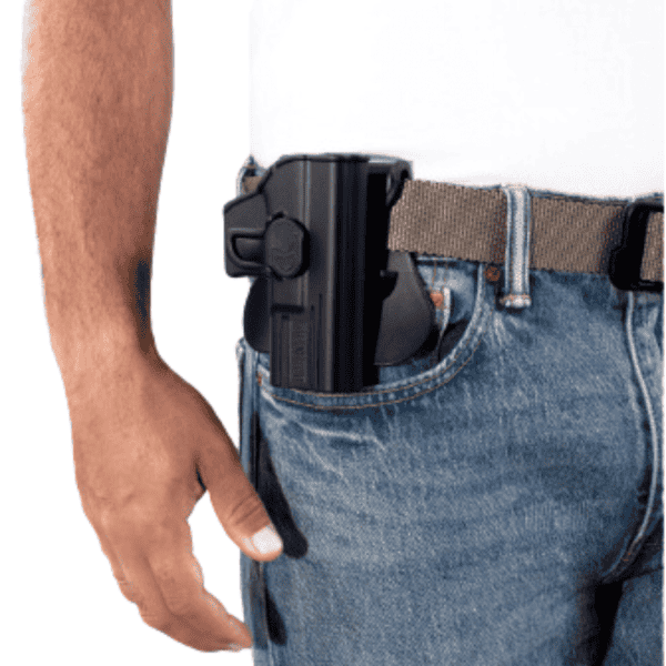 Coldre Ostensivo Destro OWB Tarântula Preto Para Glock Compact Brforce - Image 3