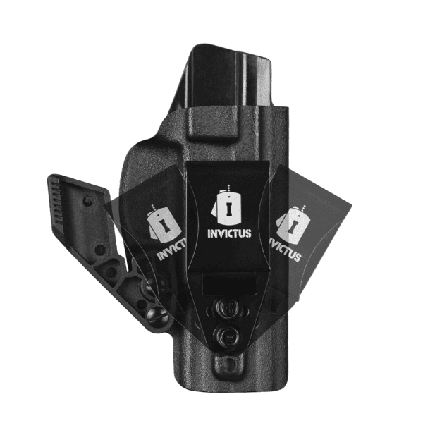 Coldre Velado Destro Kydex IWB 2.0 Para Taurus Série 800 Preto Invictus - Image 3