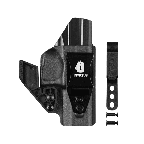 Coldre Velado Destro Kydex IWB 2.0 Para Taurus Série 100 Preto Invictus - Image 3
