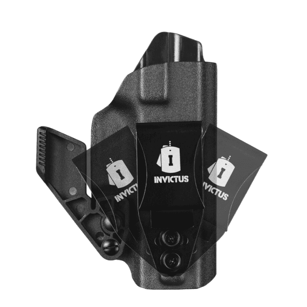 Coldre Velado Destro Kydex IWB 2.0 Para Glock Compact Preto Invictus - Image 4
