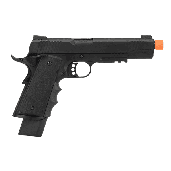 Pistola de Airsoft à Gás GBB Green Gás 6mm 1911 R32 BK M.E.U Full Metal QGK