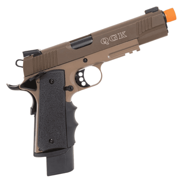 Pistola de Airsoft à Gás GBB Green Gás 6mm 1911 R32 TN M.E.U TAN Full Metal QGK - Image 2