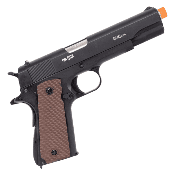 Pistola de Airsoft à Gás GBB Green Gás 6mm M1911 A1 Black Full Metal com Blowback Army Armament - Image 2