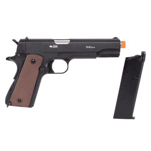 Pistola de Airsoft à Gás GBB Green Gás 6mm M1911 A1 Black Full Metal com Blowback Army Armament - Image 5
