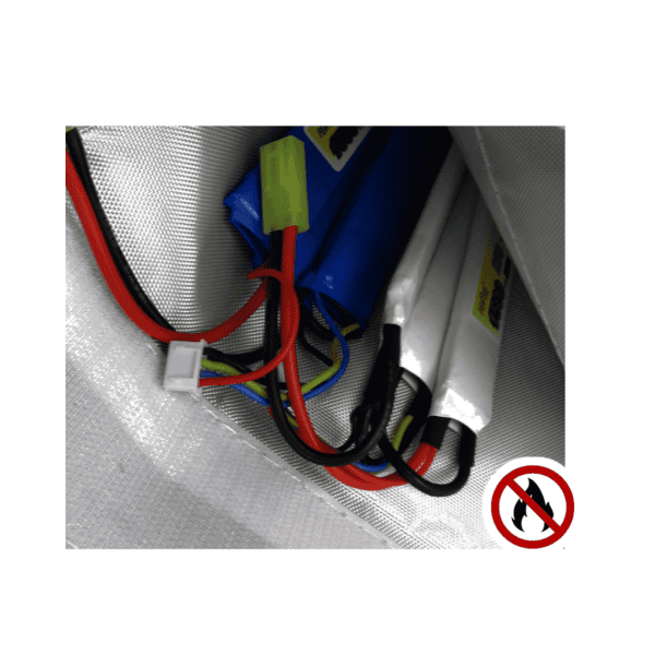 Capa para armazenagem de baterias Lipo Guard ANTI-CHAMAS Prata - Feasso - Image 2