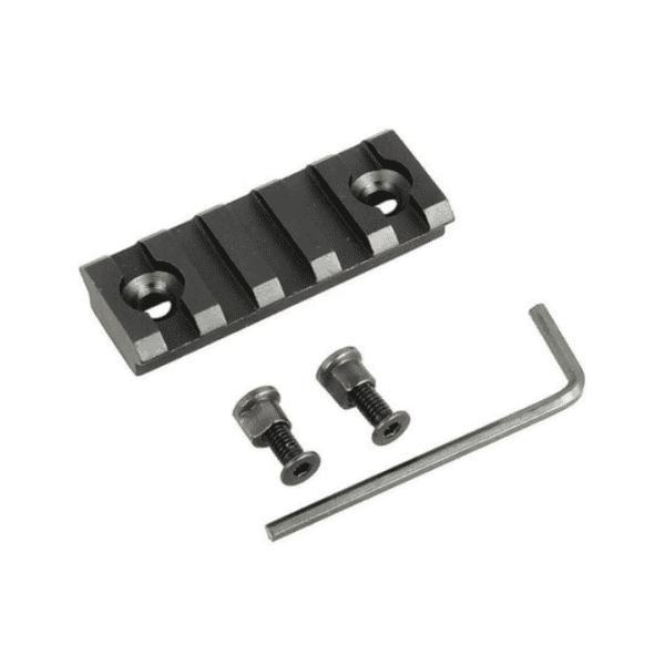 Trilho Metal 5cm 5 Slots Preto p/ Keymod