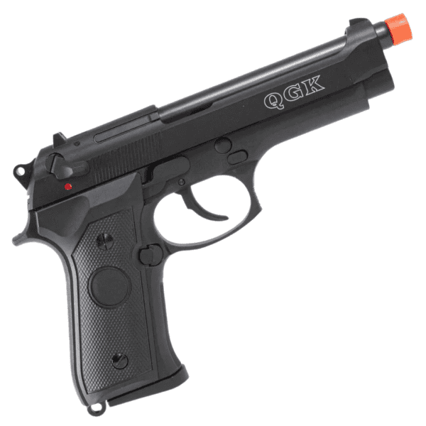 Pistola de Airsoft à Gás GBB Green Gás 6mm M92 BK com Slide em Metal QGK - Image 2