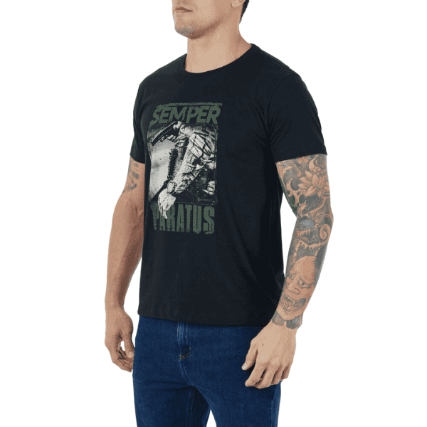 Camiseta CONCEPT SEMPER PARATUS Preta - INVICTUS - Image 7