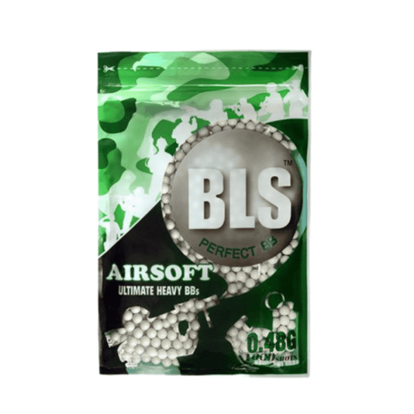 Munição BBs para Airsoft BLS 0.48G - 1.000UN