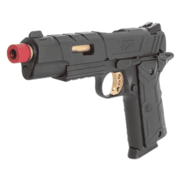 Pistola de Airsoft GBB 6mm 1911 Red Wings Gold Rossi - Image 2