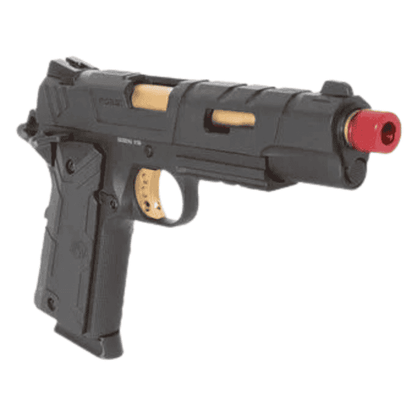 Pistola de Airsoft GBB 6mm 1911 Red Wings Gold Rossi - Image 3