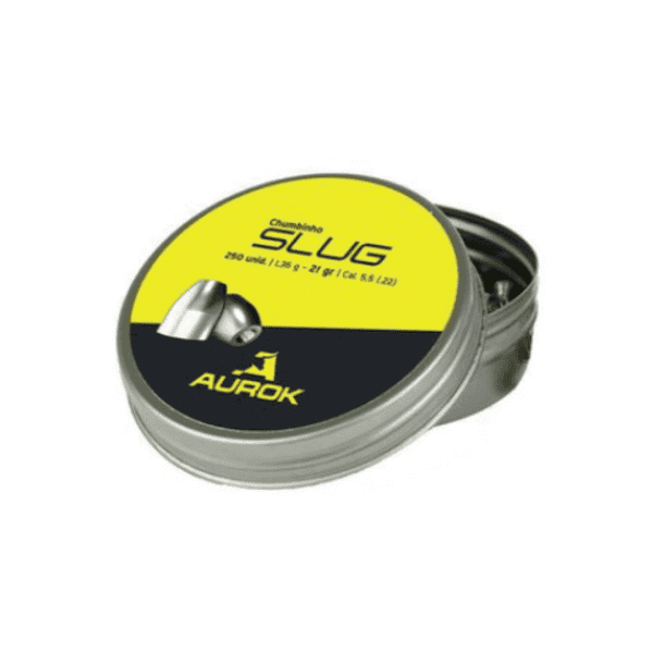 Chumbinho Aurok SLUG 21gr 5,5mm 250un