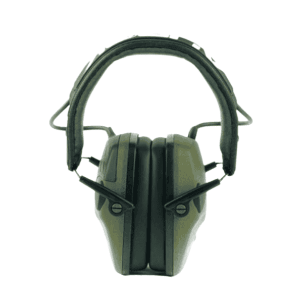 COMBO Abafador Eletrônico Aurok Whisper Verde + Suporte p/ Abafador + Óculos EVO Delta Armação Preta Lente Transparente - Image 2