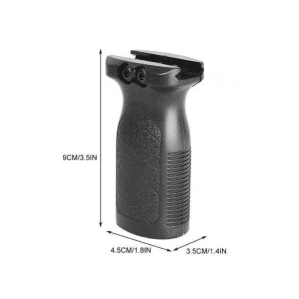 Front Grip Vertical Para Trilho Preto - Image 2