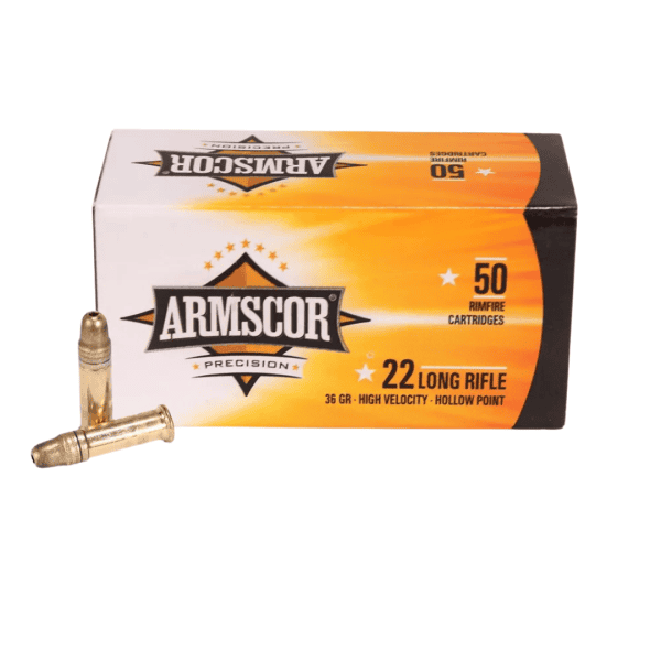 Cartucho Armscor .22LR HVHP 36GR 50un