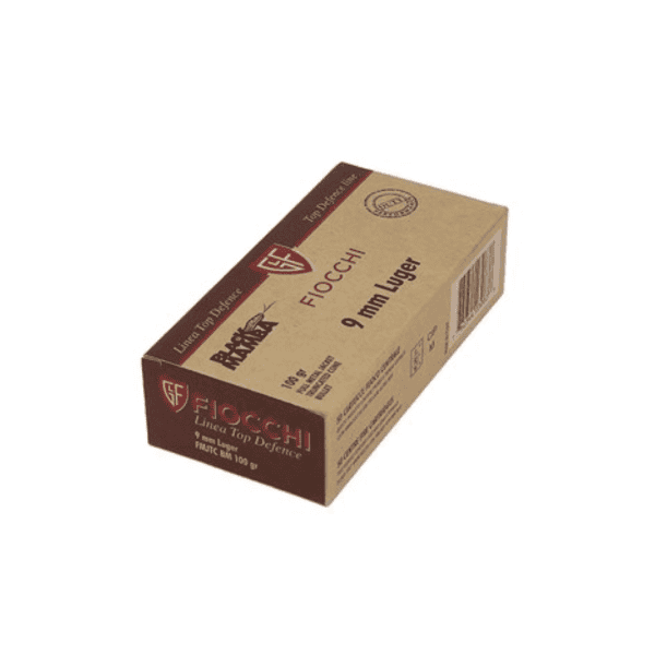 Munição Fiocchi 9mm Luger Black Mamba 100gr FMJTC 50un - Image 2