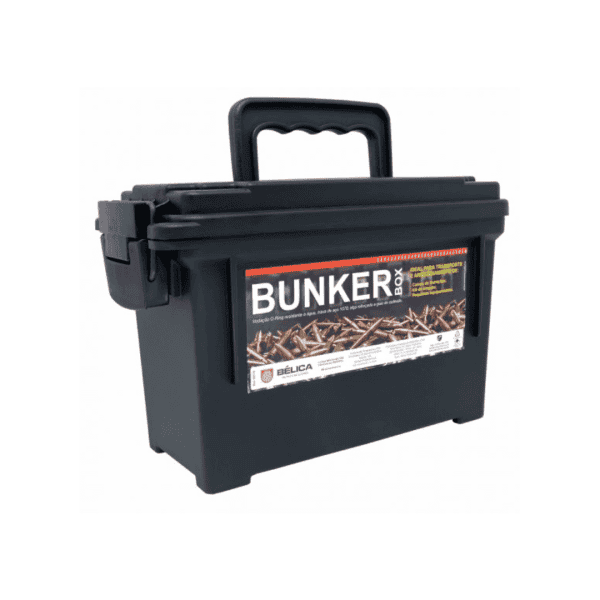 Caixa para Munição Bunker Box Preta Bélica
