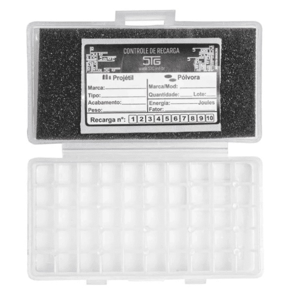 Caixa de Munição Shotgun para 50 Cartuchos Calibre 40 e 45 Branca - Image 2