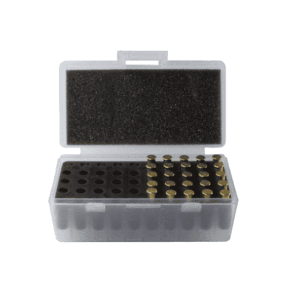 Caixa de Munição Shotgun para 50 Cartuchos Calibre 38 357 22LR Branca - Image 2