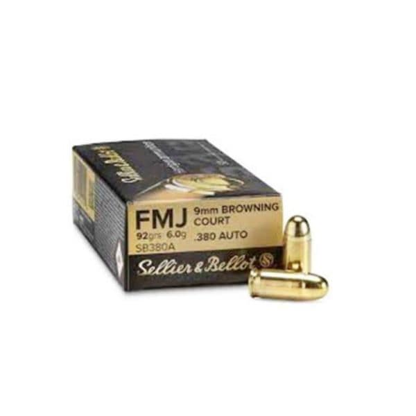 Munição S&B .380 Auto FMJ 92gr 50un - Image 3