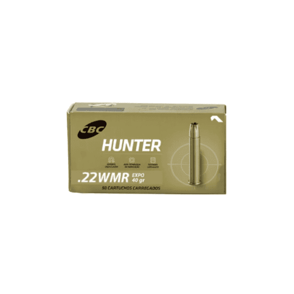 Cartucho CBC .22WMR EXPO 40gr Hunter