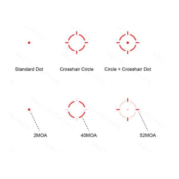 Red Dot Vector Optics SCRAPPER 1X25 Solar Power Multi Retículo - Image 2