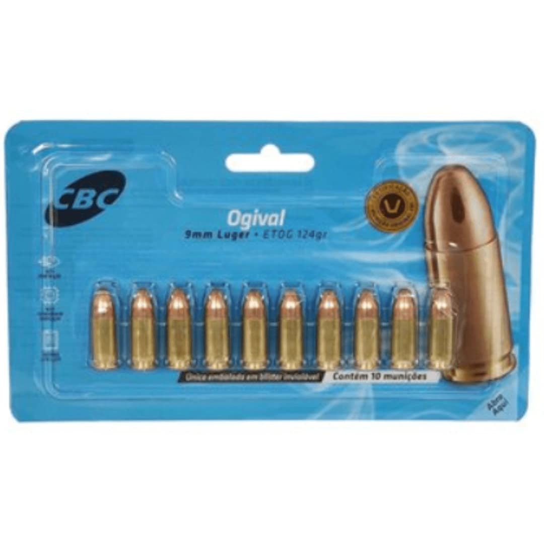 Munição CBC 9mm Luger ETOG 124gr 10un - Image 3