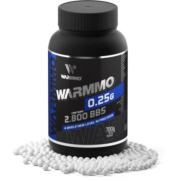 Munição BBs Airsoft Warmmo 0.25g 6mm 2800un