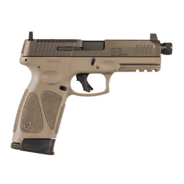 Pistola Taurus G3 T.O.R.O TACTICAL,9mm 17 Tiros 4,5" Cerakote Patriot - Brown