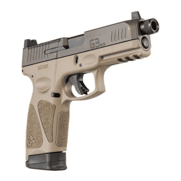 Pistola Taurus G3 T.O.R.O TACTICAL,9mm 17 Tiros 4,5" Cerakote Patriot - Brown - Image 2