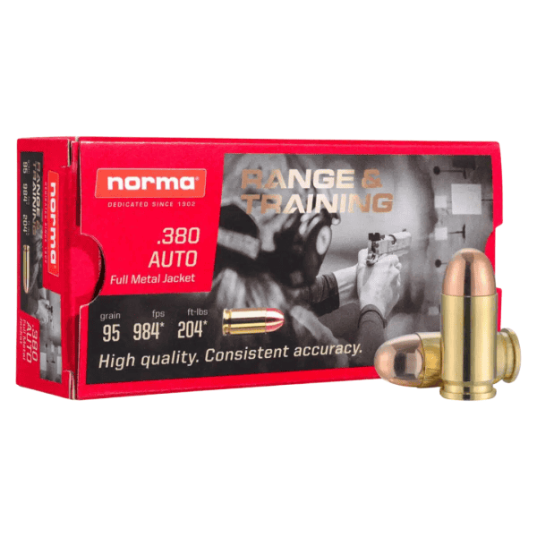 Munição Norma .380 AUTO 95gr 50un