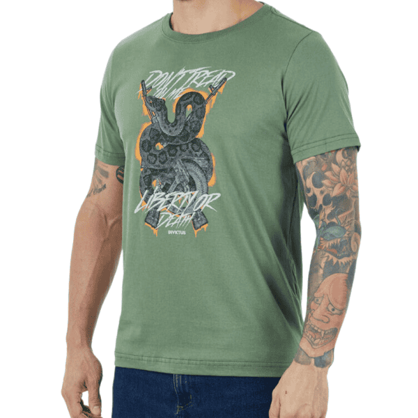 Camiseta Invictus Concept LIBERTY OR DEATH Verde - INVICTUS