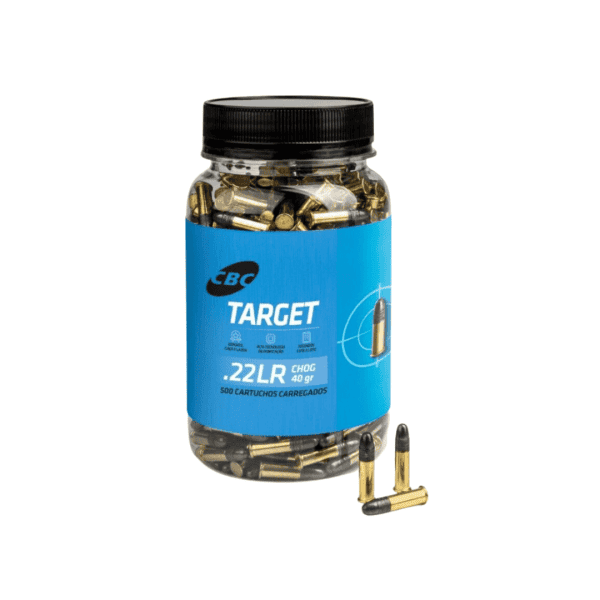 Cartucho CBC .22 LR CHOG 40gr Target 500un