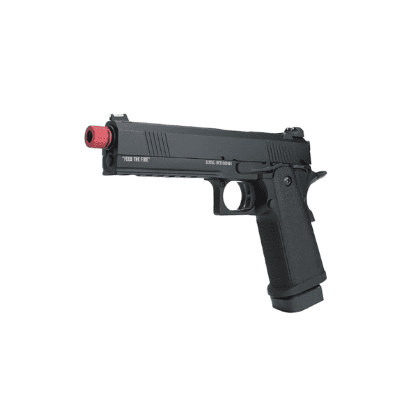 Pistola Airsoft GBB Hicapa 5.1 Black Evil Tag 6mm - Image 2