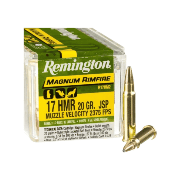 Munição Remington .17HMR 20gr JSP 50un - Image 3