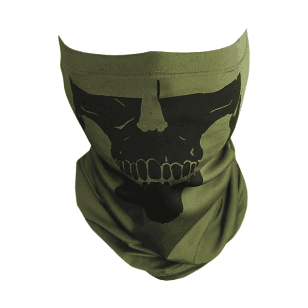 Bandana Tubeneck Caveira Verde