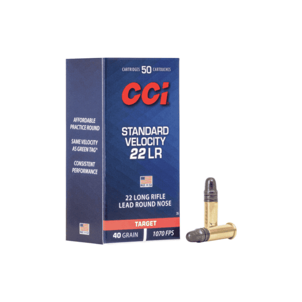 Munição CCI Velocity .22LR STD 40gr 50un
