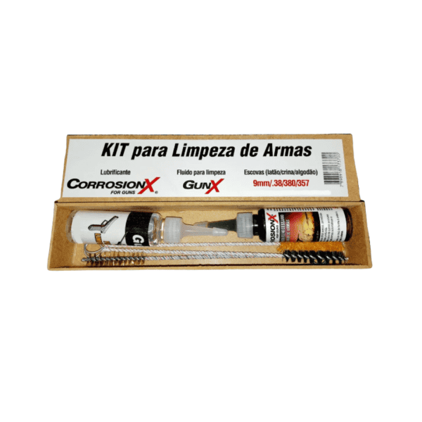 Kit de Limpeza CorrosionX Calibres 9mm .38 .380