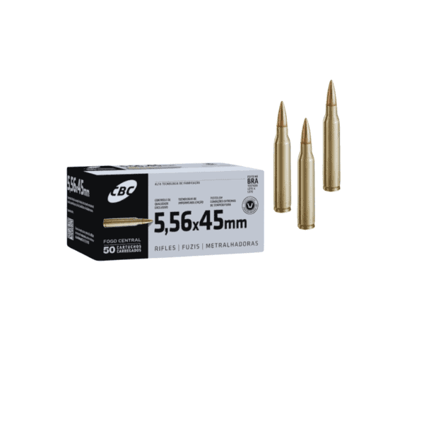 Munição CBC Treina 5.56x45 COMUM M193 55gr 50un