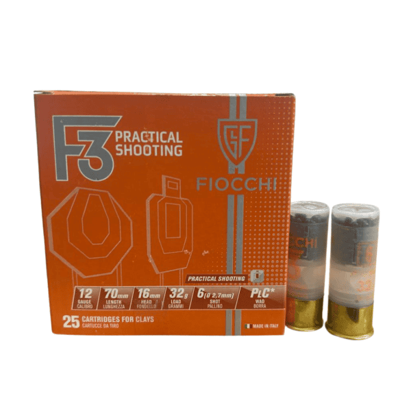 Munição Fiocchi cal. 12 F3 PRAC.SHOOT CH6 32g 25un