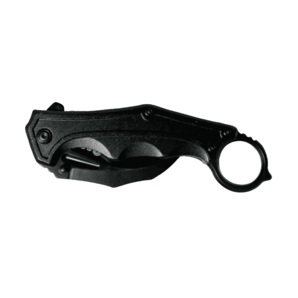 Canivete Tatico Liner Lock Karambit Black Harpia com clip - Image 3