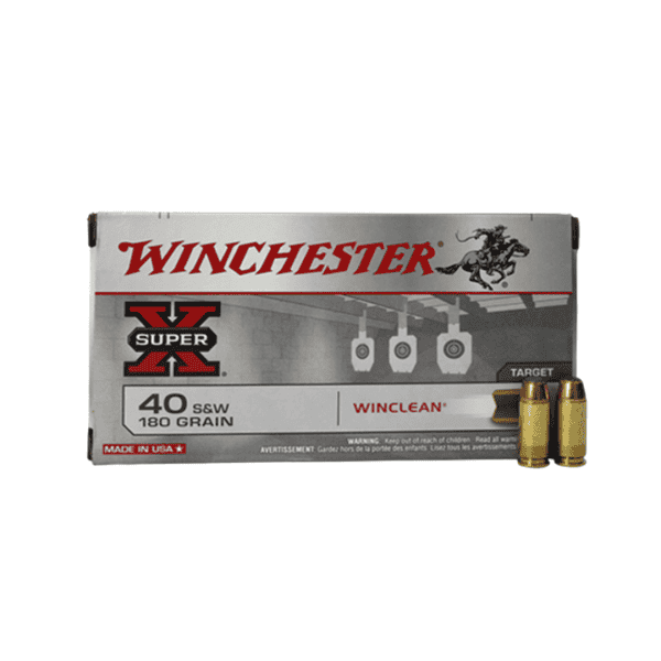 Munição Winchester .40 S&W Super X 180gr 50un