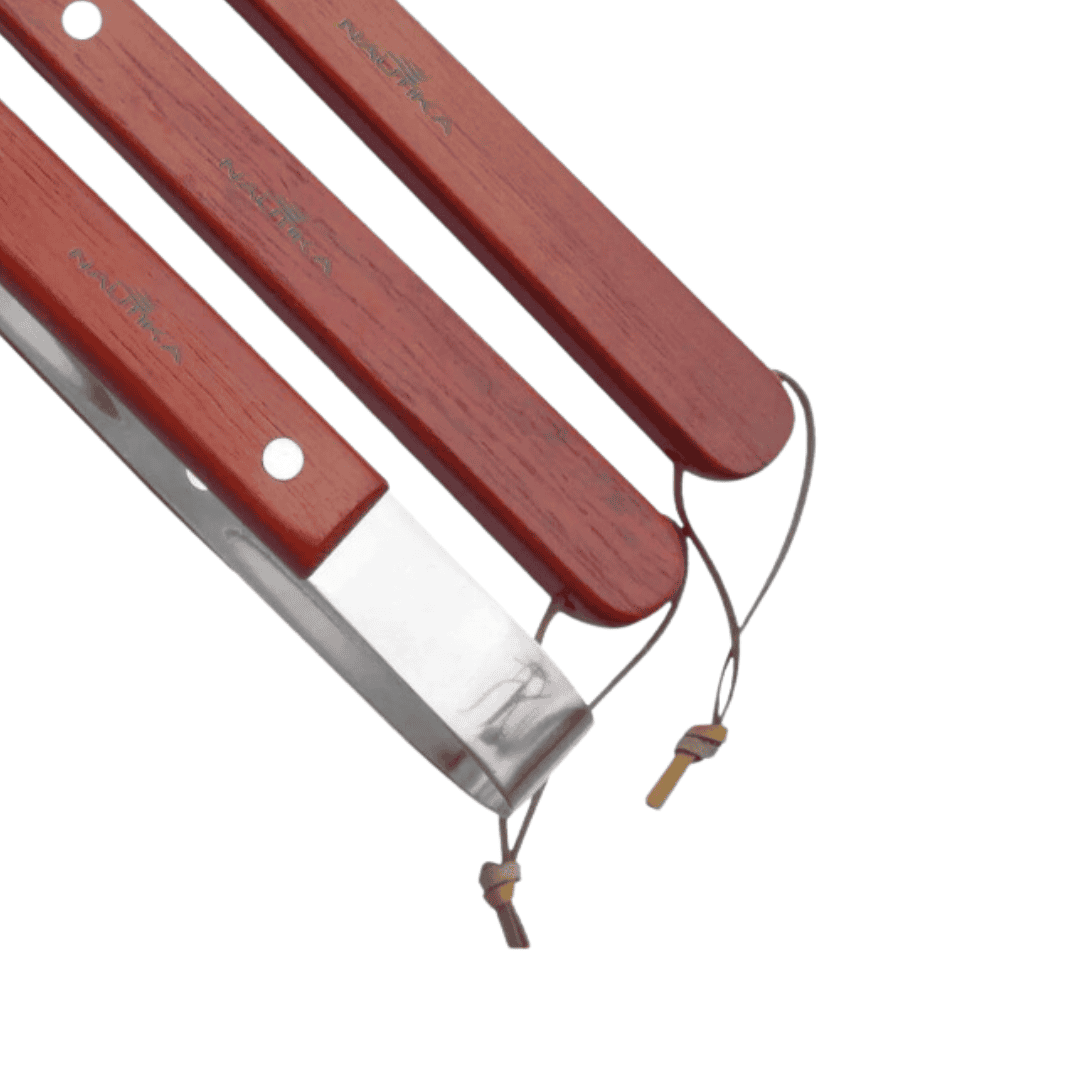 Kit Churrasco Nautika 3 Peças - Garfo, Faca e Pegador - Fork - Image 2