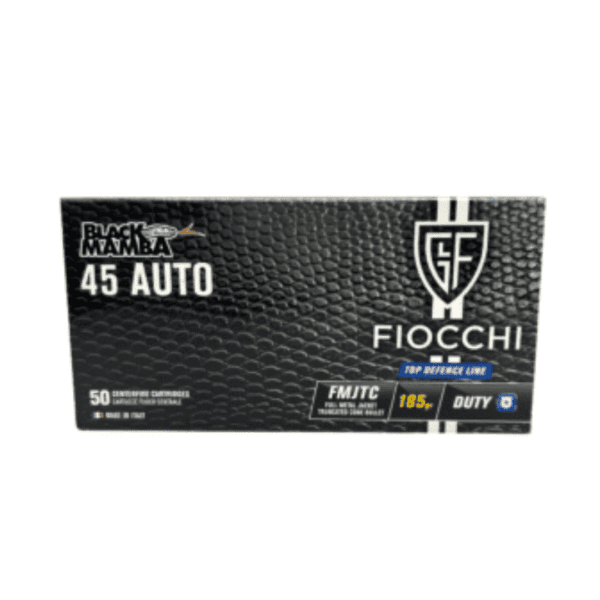 Munição Fiocchi Black Mamba .45 ACP FMJTC 185gr 50un - Imagem 2