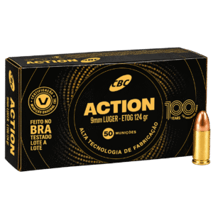 Munição CBC 9mm ETOG 124gr 100 Anos 50un